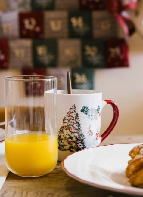COFFRET 2 MUGS EN PORCELAINE WINTER