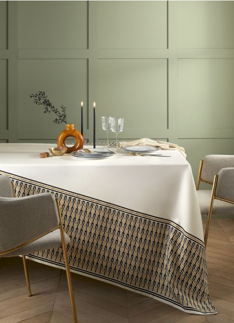 NAPPE ANTI-TACHE MOTIF GÉOMETRIQUE