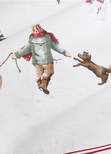 TORCHON SCÈNE DE NOËL