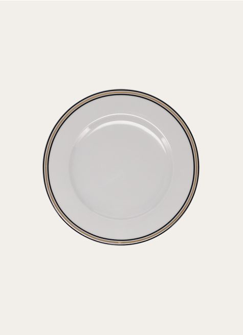 ASSIETTE À DESSERT EN PORCELAINE ART DÉCO