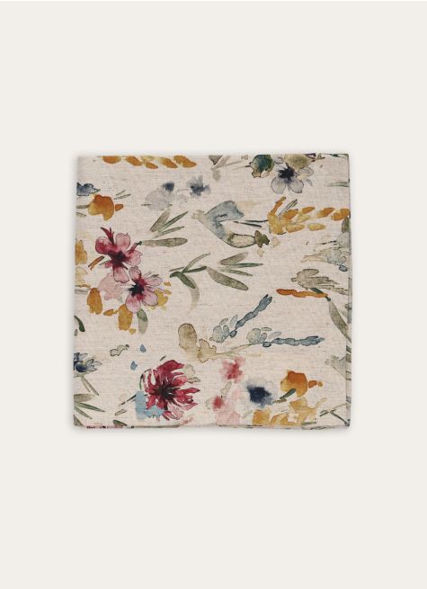 LOT DE 2 SERVIETTES DE TABLE EN COTON ET LIN