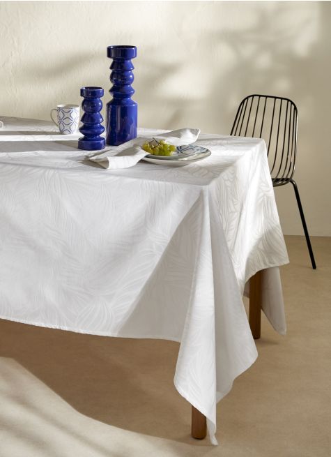 NAPPE EN JACQUARD FEUILLES DE PALME