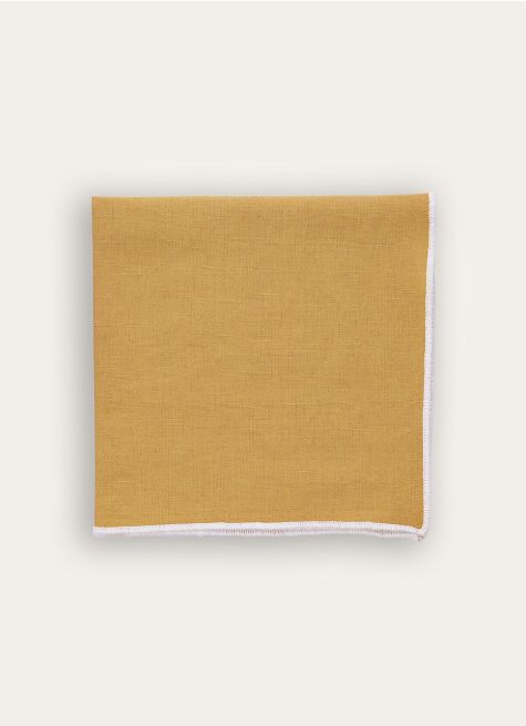SERVIETTE DE TABLE UNI EN COTON ET LIN