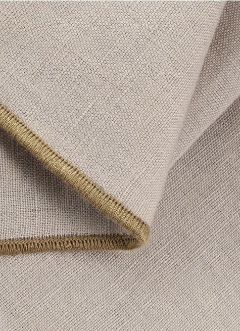 SERVIETTE DE TABLE UNI EN COTON ET LIN