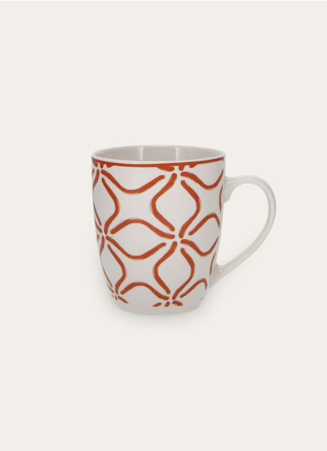 MUG EN PORCELAINE MOTIF ARABESQUE 