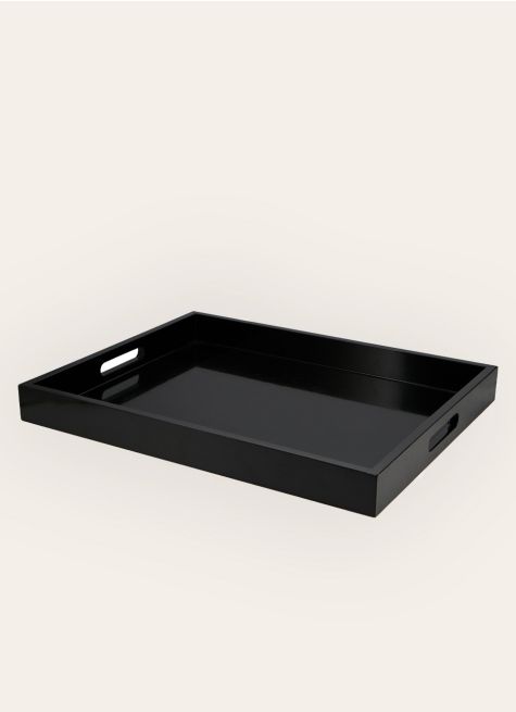 GRAND PLATEAU EN BOIS LAQUÉ CERE