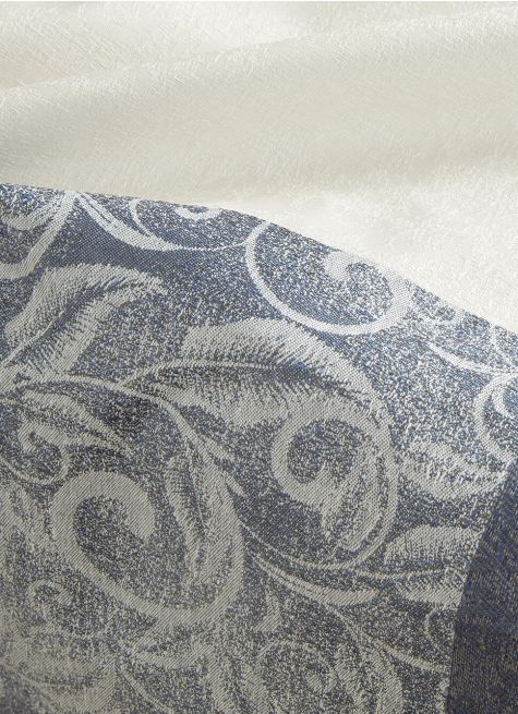 NAPPE JACQUARD EN COTON ENDUIT