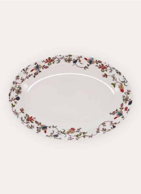 PLAT OVALE EN PORCELAINE JISPAHAN