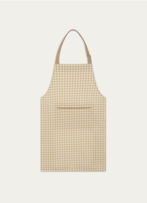 TABLIER EN COTON IMPRIMÉ VICHY
