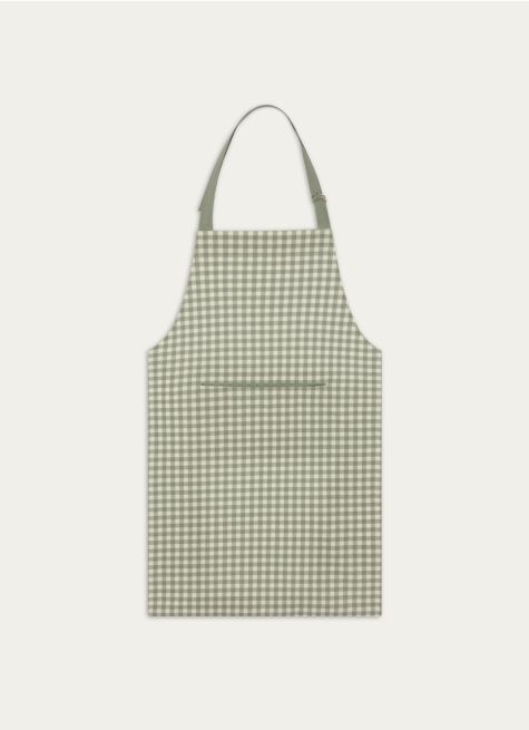 TABLIER EN COTON IMPRIMÉ VICHY