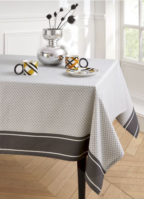 NAPPE EN COTON ENDUITE MOTIF FANTAISIE