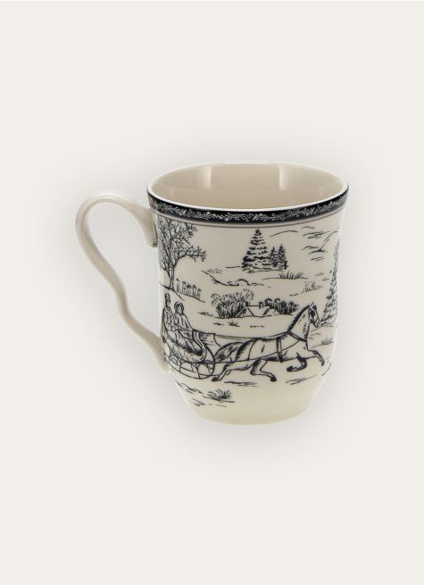 MUG EN GRÈS MOTIF HIVERNAL SYLVAINE