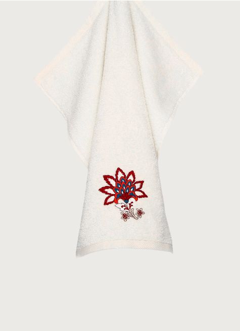 ESSUIE-MAINS EN ÉPONGE FLEUR BRODÉE