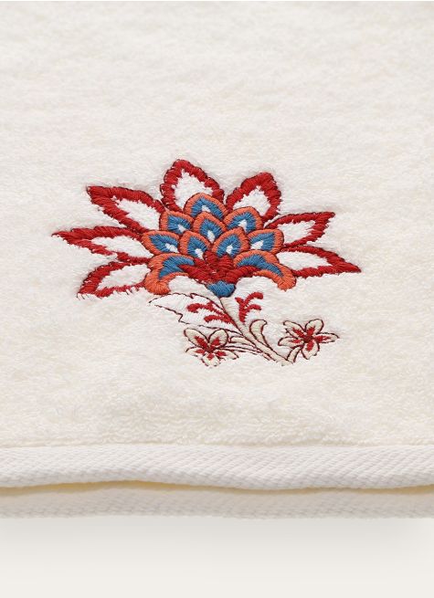 ESSUIE-MAINS EN ÉPONGE FLEUR BRODÉE