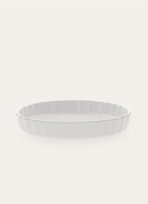 PLAT À TARTE EN GRÈS AUTHENTIQUE