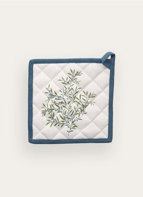 MANIQUE DE CUISINE MOTIF FEUILLAGE