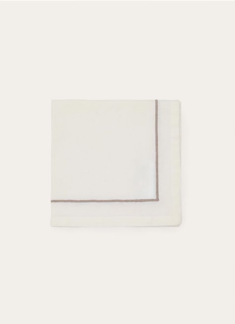 SERVIETTE DE TABLE TISSÉ-TEINT FINITION BOURDON