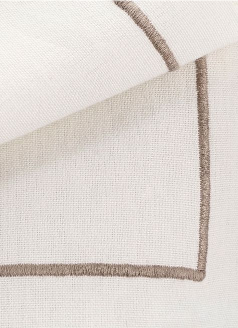 SERVIETTE DE TABLE TISSÉ-TEINT FINITION BOURDON