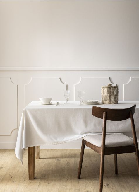 NAPPE EN CHAMBRAY TISSÉ-TEINT FINITION CROQUET