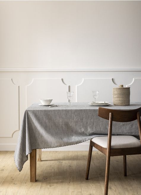 NAPPE EN CHAMBRAY TISSÉ-TEINT FINITION CROQUET