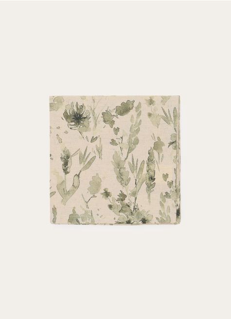 SERVIETTES DE TABLE EN COTON ET LIN IMPRIMÉES VÉGÉ