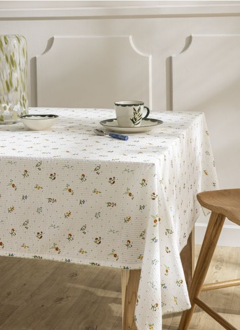 NAPPE EN SEERSUCKER IMPRIMÉ FLORAL
