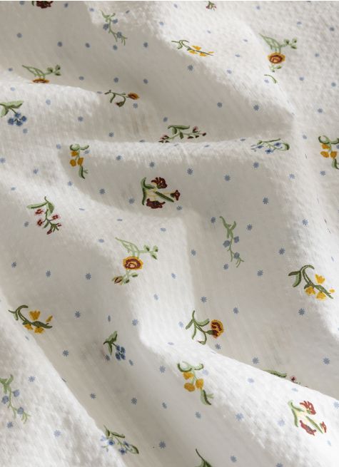 NAPPE EN SEERSUCKER IMPRIMÉ FLORAL
