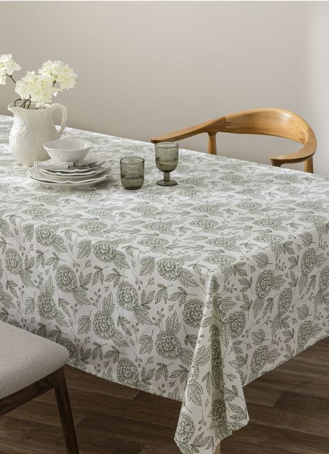 NAPPE EN COTON FLAMMÉ IMPRIMÉ FLORAL