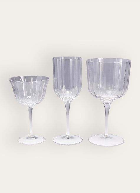 BOÎTE DE 4 VERRES  A COCKTAIL  EN CRISTALLINS