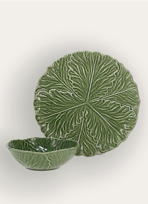 PLAT EN PORCELAINE BARBOTINE