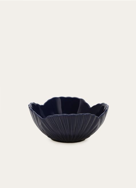 PLAT EN PORCELAINE DÉCOR BORD DE MER