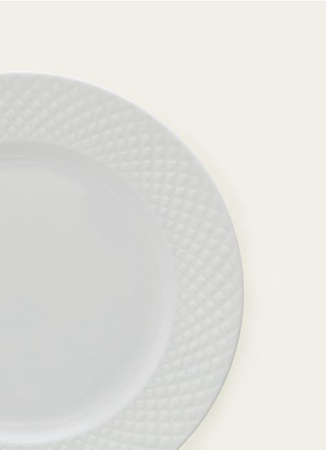 ASSIETTE À DESSERT EN PORCELAINE EMBOSS