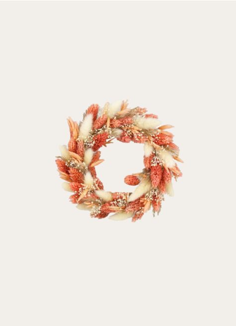 COURONNE DE FLEURS SÉCHÉES