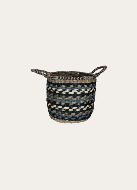 PANIER EN JONC DE MER TRESSÉ