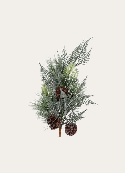 BRANCHE SAPIN ET POMMES DE PIN ENNEIGÉE