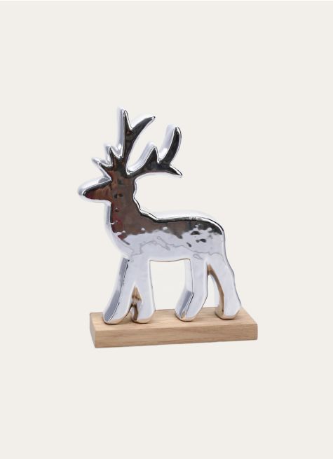 CERF SUR SOCLE EN BOIS