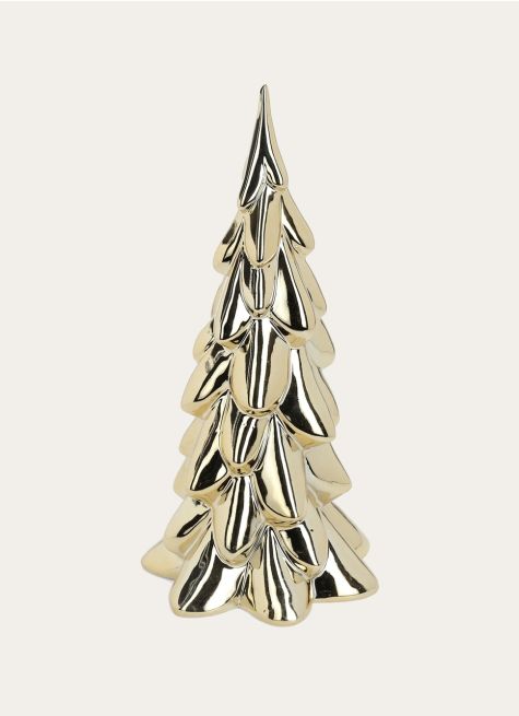 GRAND SAPIN À POSER EN PORCELAINE BRILLANT