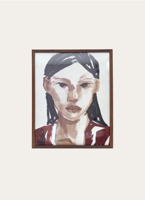 IMAGE ENCADRÉE VISAGE FEMME