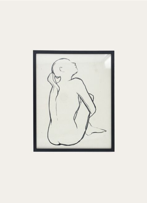IMAGE ENCADRÉE FEMME DE DOS