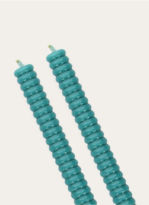 LOT DE 2 BOUGIES TORSADÉES