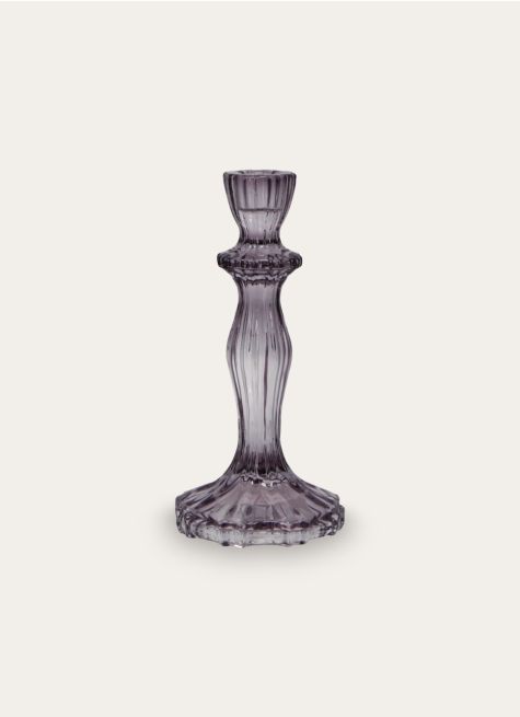 BOUGEOIR EN VERRE ESPRIT CHANDELIER