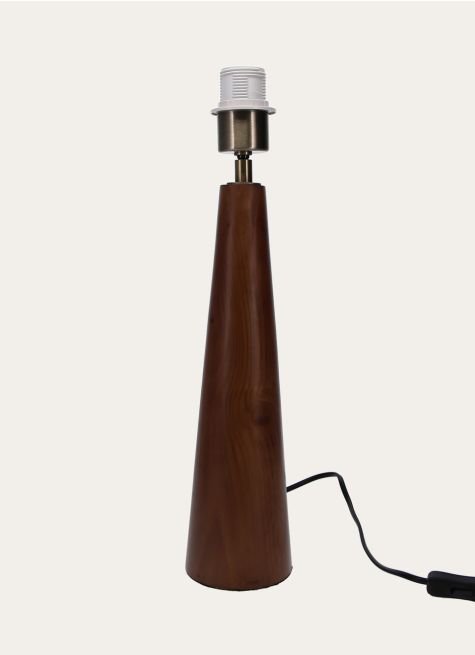 PIED DE LAMPE  EN BOIS FORME CONIQUE