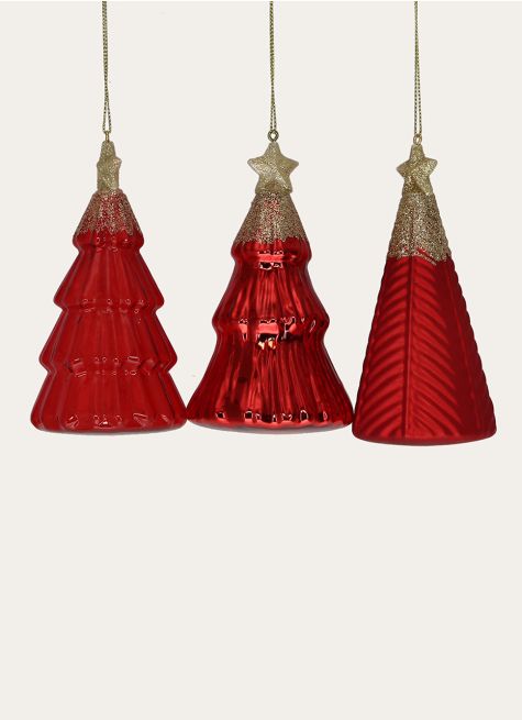 SAPIN EN VERRE À SUSPENDRE (MODÈLE ALÉATOIRE)