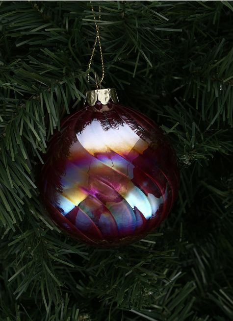 BOULE AVEC REFLETS COLORÉS