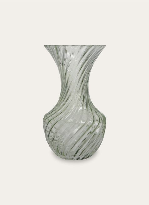 VASE EN VERRE TRAVAILLÉ DE STYLE ROMANTIQUE