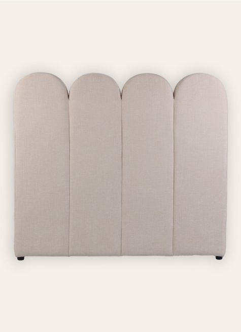 TÊTE DE LIT EN TISSU AVEC FORME FESTONNÉE