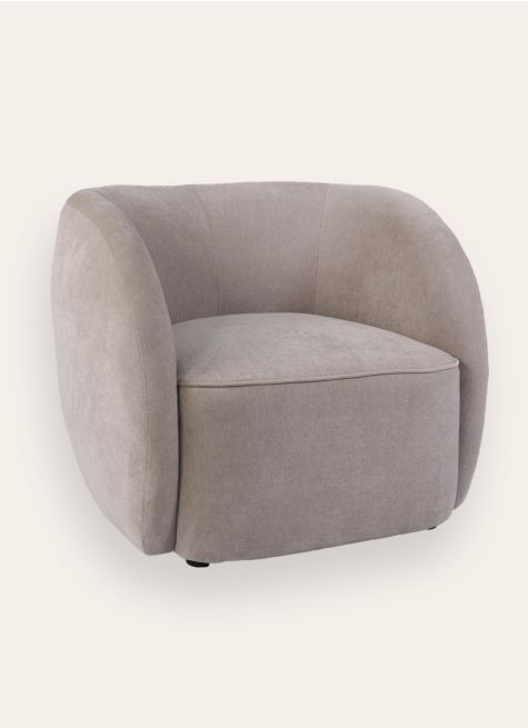 FAUTEUIL LARGE EN TISSU - DESIGN SANS PIED