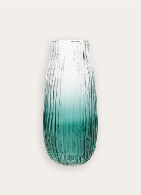 VASE EN VERRE DÉGRADÉ SOUFFLÉ