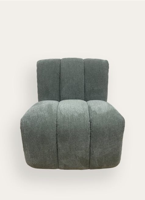 CHAUFFEUSE 1 PLACE EN TISSU CHENILLE MODULABLE