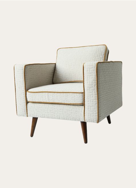 FAUTEUIL JACQUARD GÉOMÉTRIQUE
